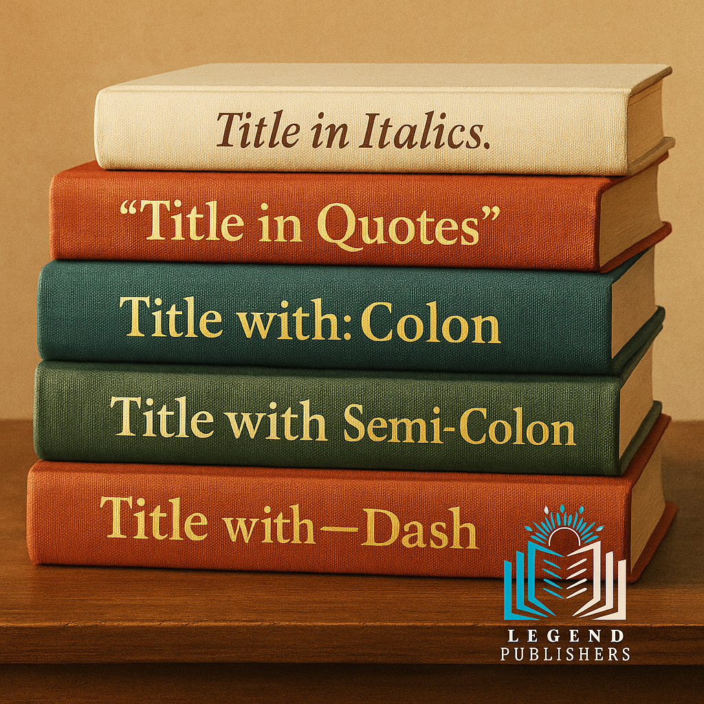 how to punctuate book titles